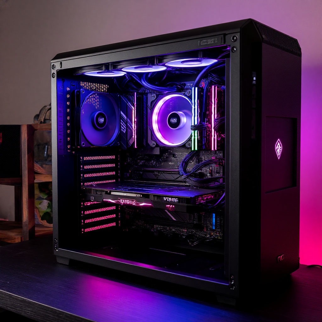 Workstation professionale Elite con illuminazione RGB e componenti premium